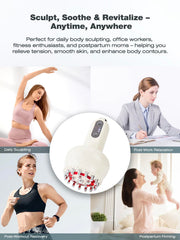 Yuonry body lotion paired with massager boosts conduction and results