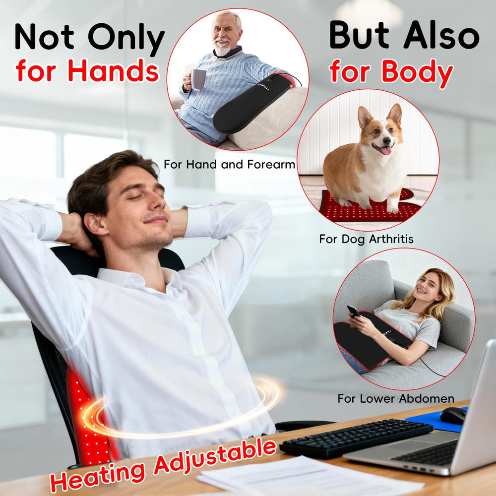 YUQBLITTY gloves-flat pad for broader therapy area like back or thighs