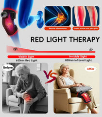 YUQBLITTY cordless knee wrap with rechargeable battery for portable therapy anywhere.