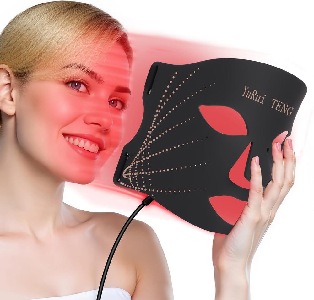 YuRui TENG red light mask with 7 colors for targeted facial rejuvenation at home.