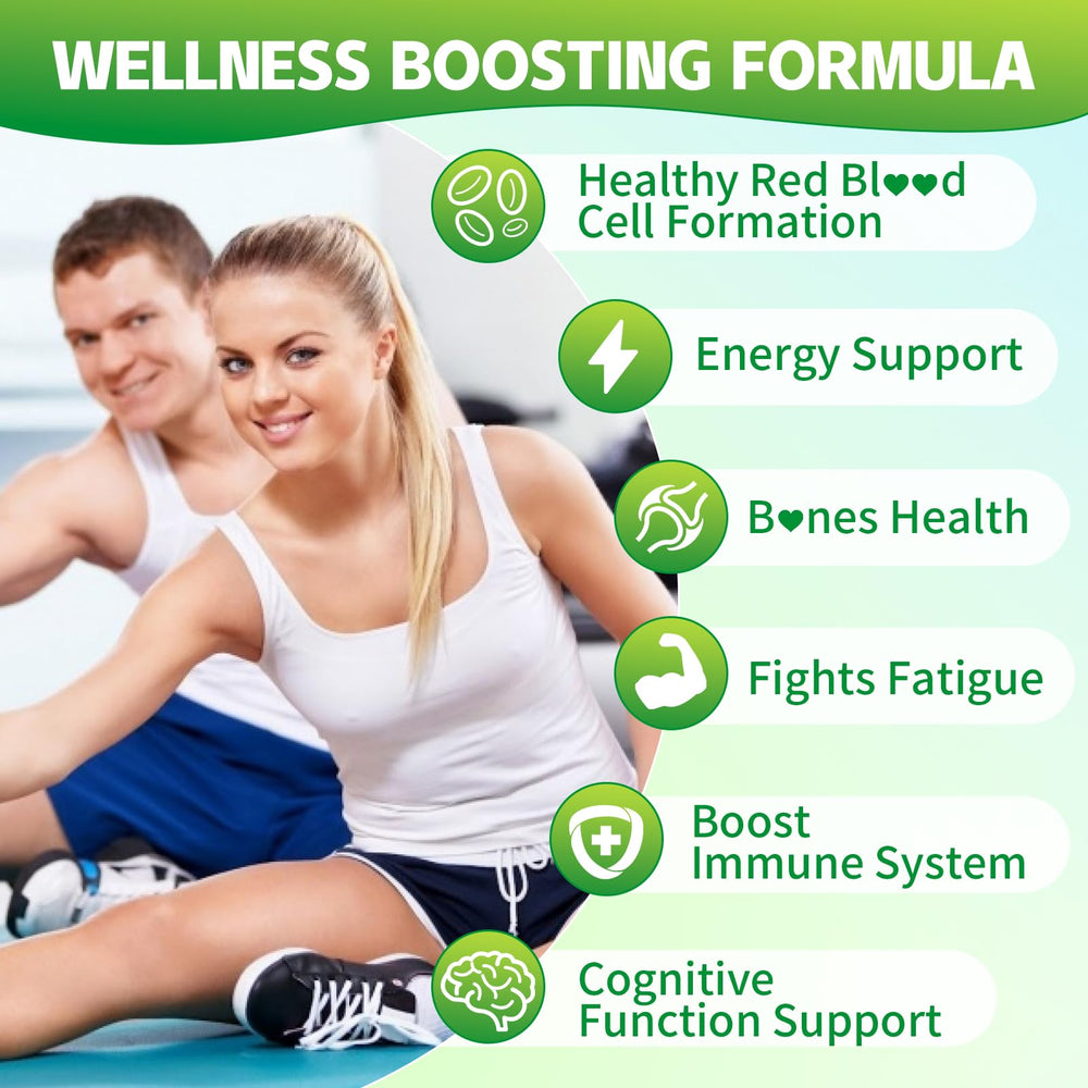 YUULAI iron gummies packaging label confirms vegan and gluten-free formula.
