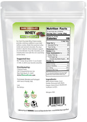 Z Natural Foods dark chocolate whey protein in glass shows smooth mix and zero sugar.