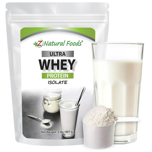 Z Natural Foods Ultra Whey Isolate bottle for post-workout protein