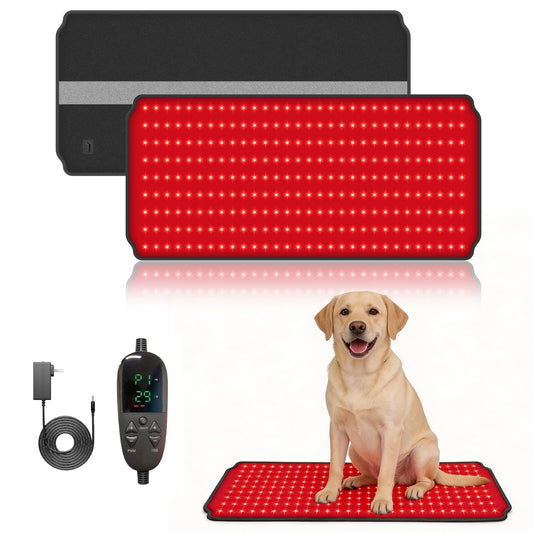 ZAEXAE red light therapy pad targets dog back with soothing warmth and gentle heat