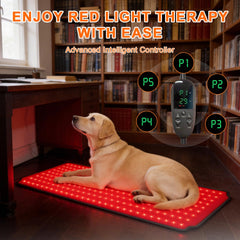 ZAEXAE red light therapy pad wrap-around design eases placement on pets