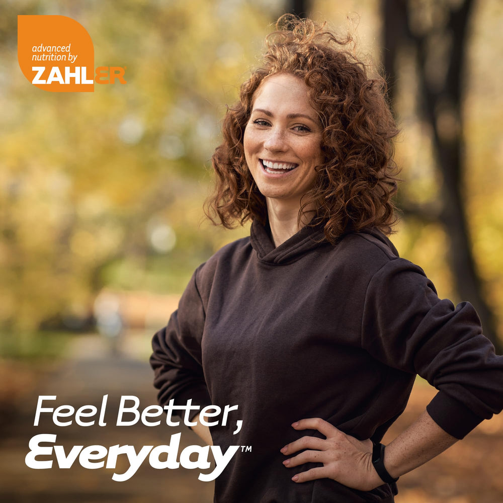Zahler 120/80 health supplement packaging scene conveys trust and consistency.