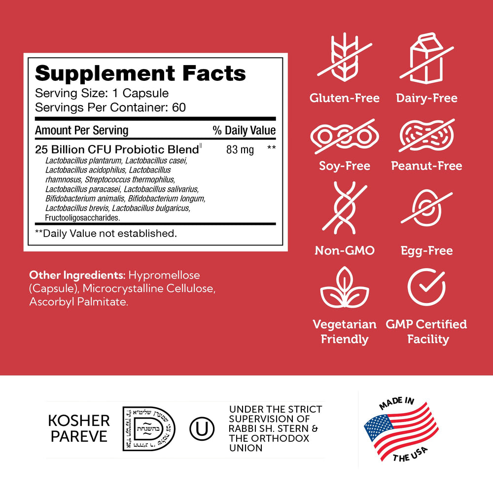 Zahler BioDophilus25 fructooligosaccharides visual signals prebiotic nourishment