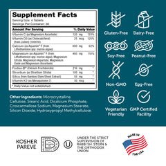 Zahler BoneFactor ingredients list emphasizing D3 K2 magnesium