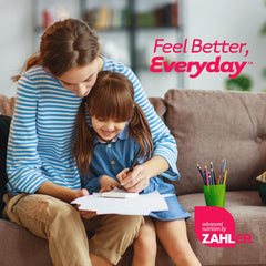Zahler KidsActive bottle with dosing chart and label.