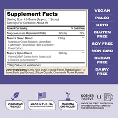 Zahler Mantra Rest ingredients list reveals natural calming components.