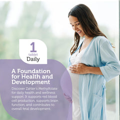 Closeup of Zahler Methylfolate capsules highlighting easy-to-swallow softgel form