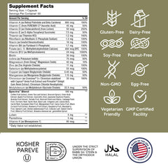 Zahler Multivitamin 50+ packaging showcasing USA-made GMP quality.