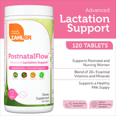 Zahler Postnatal Flow bottle back label details