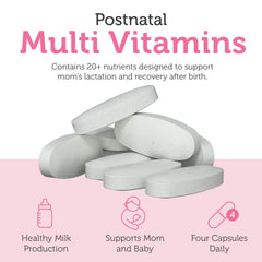 Zahler Postnatal Flow capsules on hand for scale