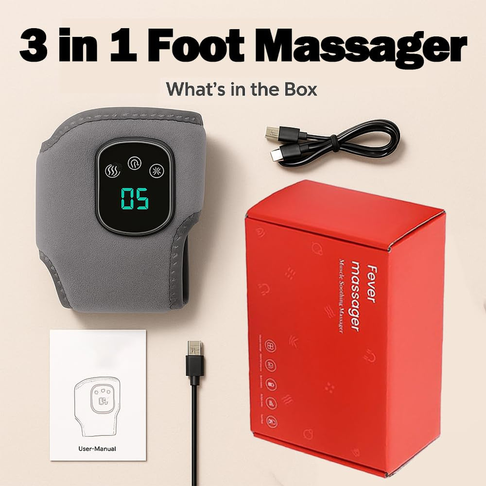 ZAIREG wireless portable foot massager design for relaxation anywhere.