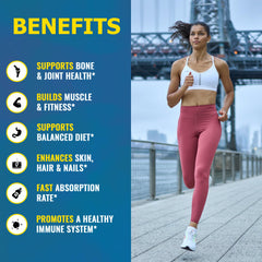 Zammex Collagen Peptides ingredients badge highlights Type I and III collagen