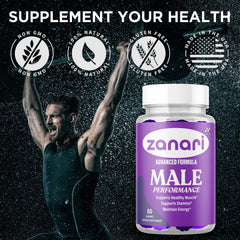 MJO Zanari Gummies hero shot aligned with an active lifestyle.