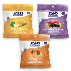 ZAND Immunity 3 Pack box front with Lemon Honey lozenges for daily immune comfort.