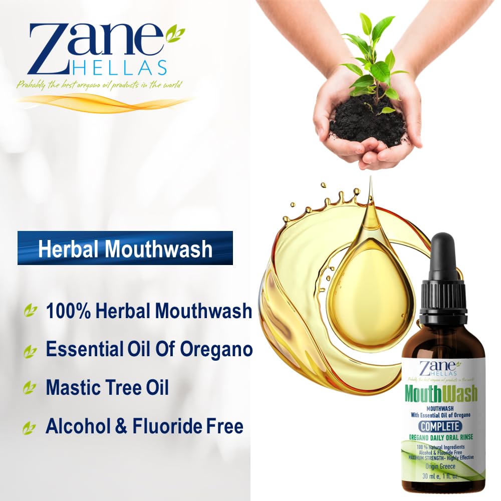 Zane Hellas travel-size MouthWash ready for trips.