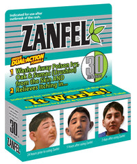 Zanfel poison ivy wash application in action for fast soothing.