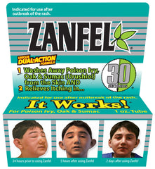Zanfel poison ivy wash bottle for quick at-home relief.