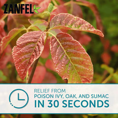 Zanfel poison ivy wash on skin helps cleanse toxins gently.