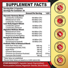Zanleuds Probiotics for Men 50Plus capsules close-up highlights easy swallowing and high CFU.
