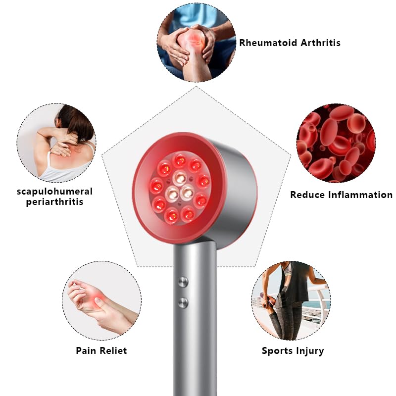 Zarbaha wand in use on the shoulder for muscle recovery.