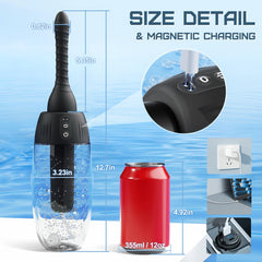 Zatsaog Anal Douche 20oz capacity reduces refills during use