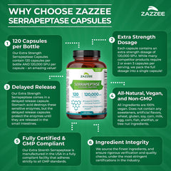 Zazzee vegan non GMO capsule ingredients emphasis.
