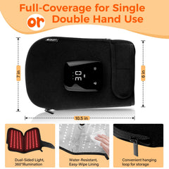 Zdatt gloves powered by a 5000mAh battery for portable sessions.