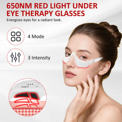 Zdatt microcurrent glasses from the side for targeted eye contour refresh