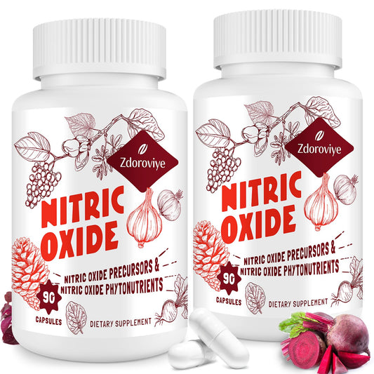 Zdoroviye Nitric Oxide bottle front view for daily vitality
