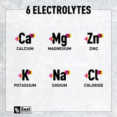 Zeal Electrolyte Powder packaging with keto label emphasizes zero sugar and clean ingredients.