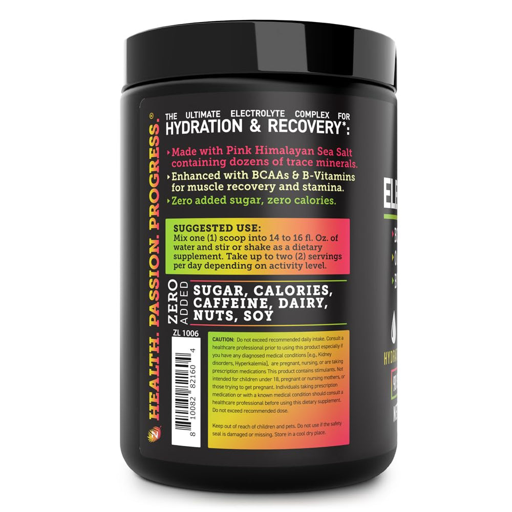 Zeal Naturals Zeal Electrolyte Powder pink Himalayan salt closeup emphasizing electrolyte balance.