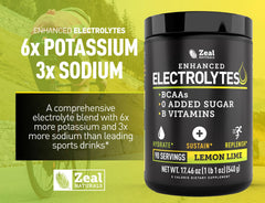 Zeal Naturals electrolyte powder lab certification seal ensures quality