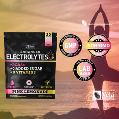 Zeal Naturals stick packets dissolving in water illustrate quick flavor release