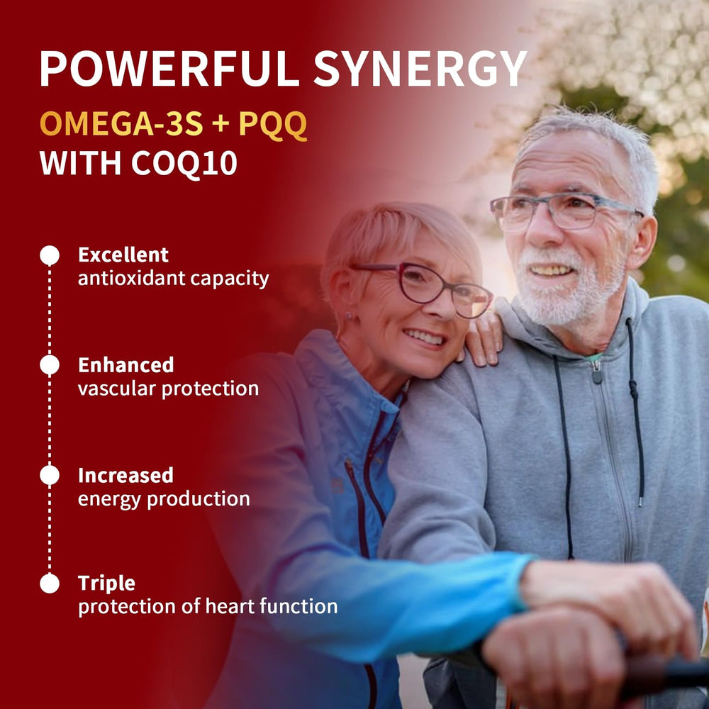 ZEBORA CoQ10 usage scene showing capsules ready to take with meals.