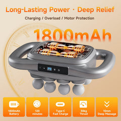 ZEDRIWELL deep-tissue heads deliver deeper relief for larger muscles.