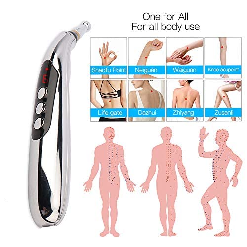 Zeerkeer acupuncture pen in use demonstrates easy, needle-free therapy at home.