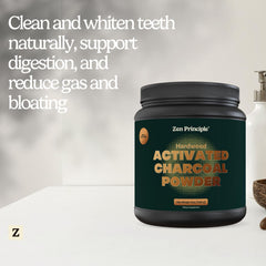 Zen Principle skin care mask on skin for cleansing.