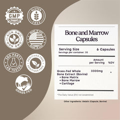Zen Principle freeze-dried bone marrow capsules highlighting purity and nutrient preservation.