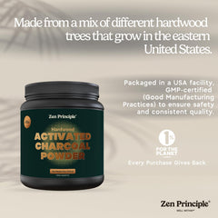 Zen Principle USA-made label highlighting premium sourcing.