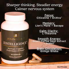 Ingredients panel of Zentelligence Focus highlighting branded components