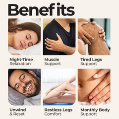 Zen Routine fast-absorbing magnesium oil spray promotes leg comfort.