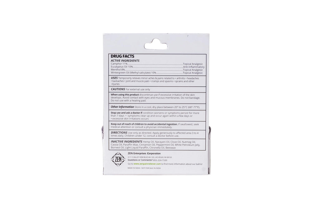 ZEN Women’s Relief Balm on skin delivers soft, smooth feel.