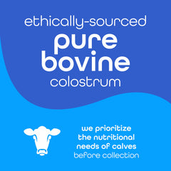 Zena Nutrition Colostrum Powder pouring into glass for easy, keto-friendly use