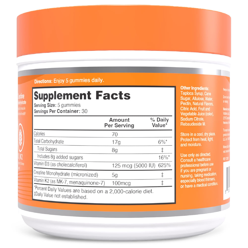 Third-party testing badge on Zena Nutrition Creatine Gummies satisfaction assurance