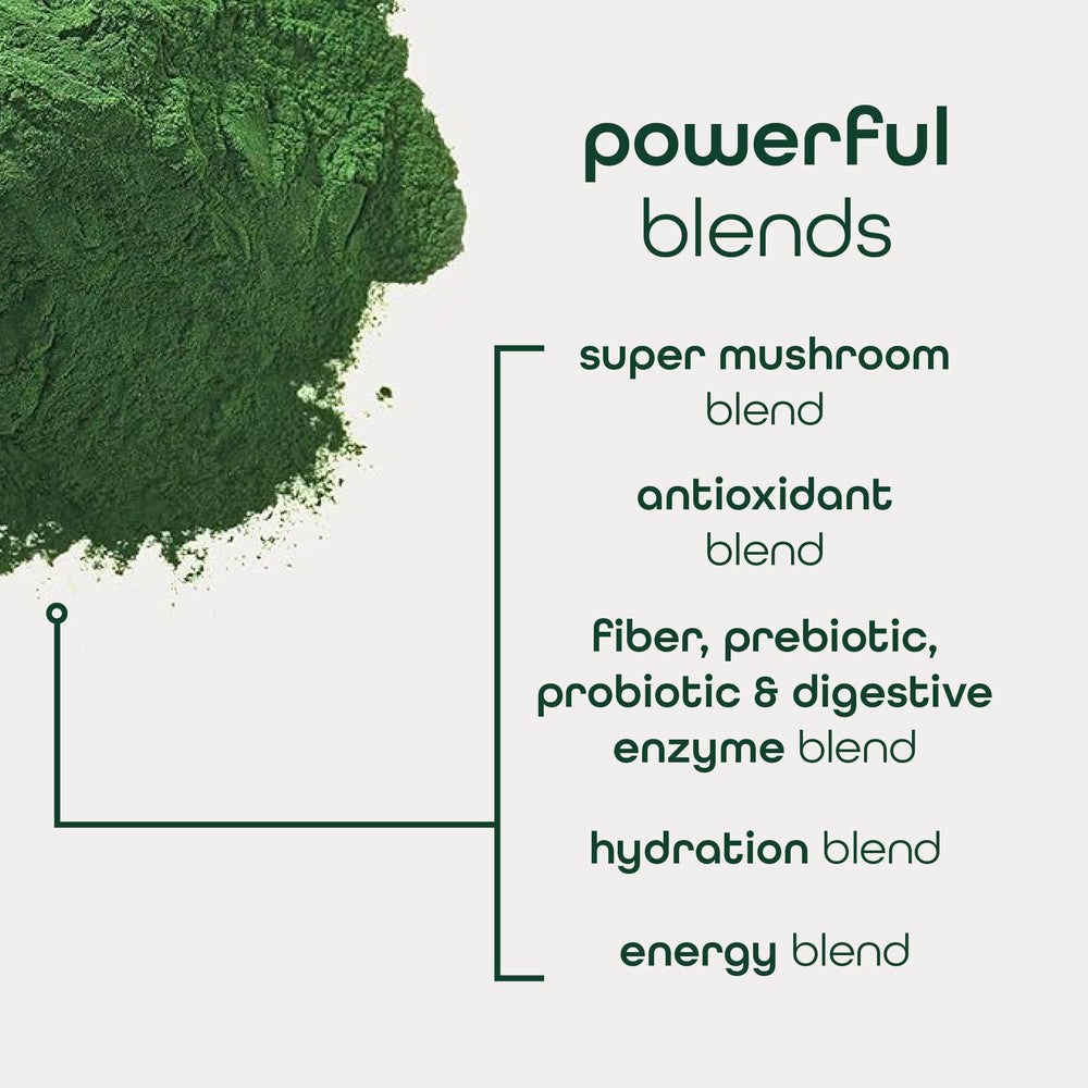 Zena Nutrition 70+ superfoods blend for complete daily nutrition on the go.