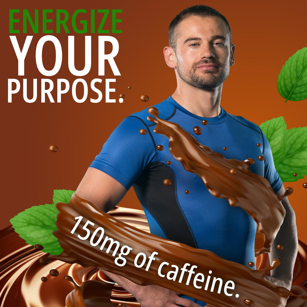 ZenEvo Driving Energy bite pre-workout fuel with 150mg caffeine for focus.